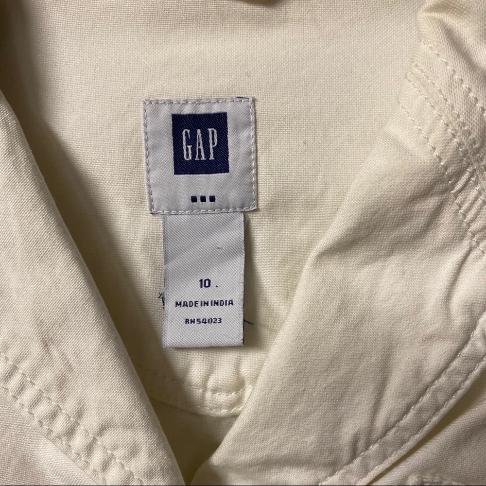 Vintage GAP White Denim Jacket Woman’s Size 10 - Picture 3 of 5